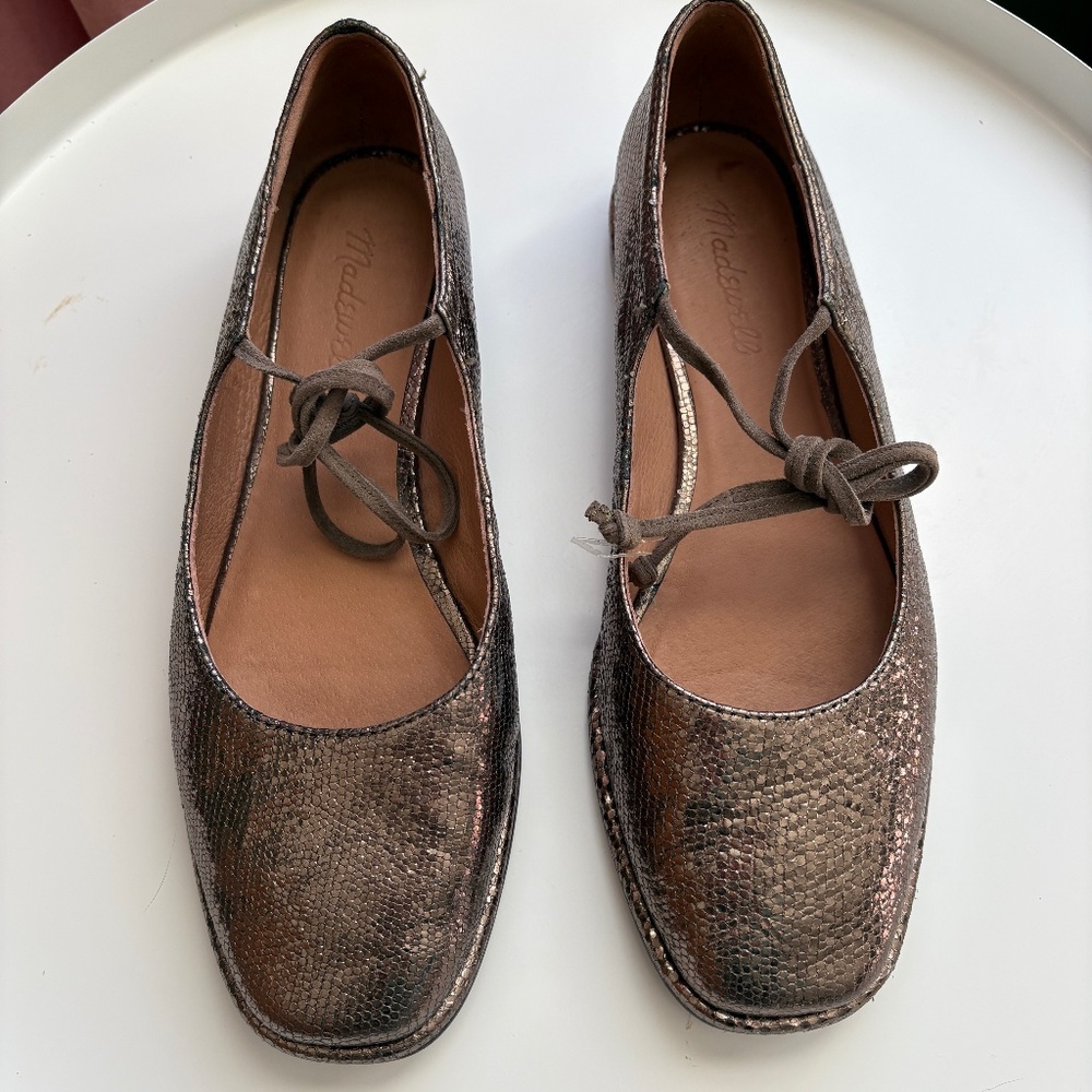 Like NEW Madewell Normani Tie Mary Jane Flats